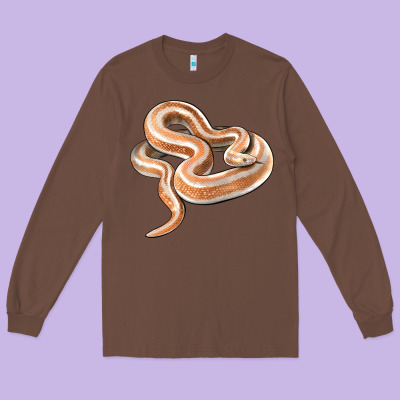 Rosy Boa Snake Illustrations Long Sleeve Tee Designed By Lillyallendesigns
