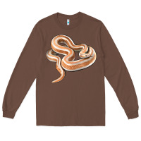 Chestnut Rosy Boa Snake Illustrations Long Sleeve Tee - LillyAllenDesigns