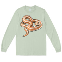 Matcha Rosy Boa Snake Illustrations Long Sleeve Tee - LillyAllenDesigns