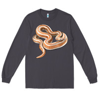 Smoke Rosy Boa Snake Illustrations Long Sleeve Tee - LillyAllenDesigns