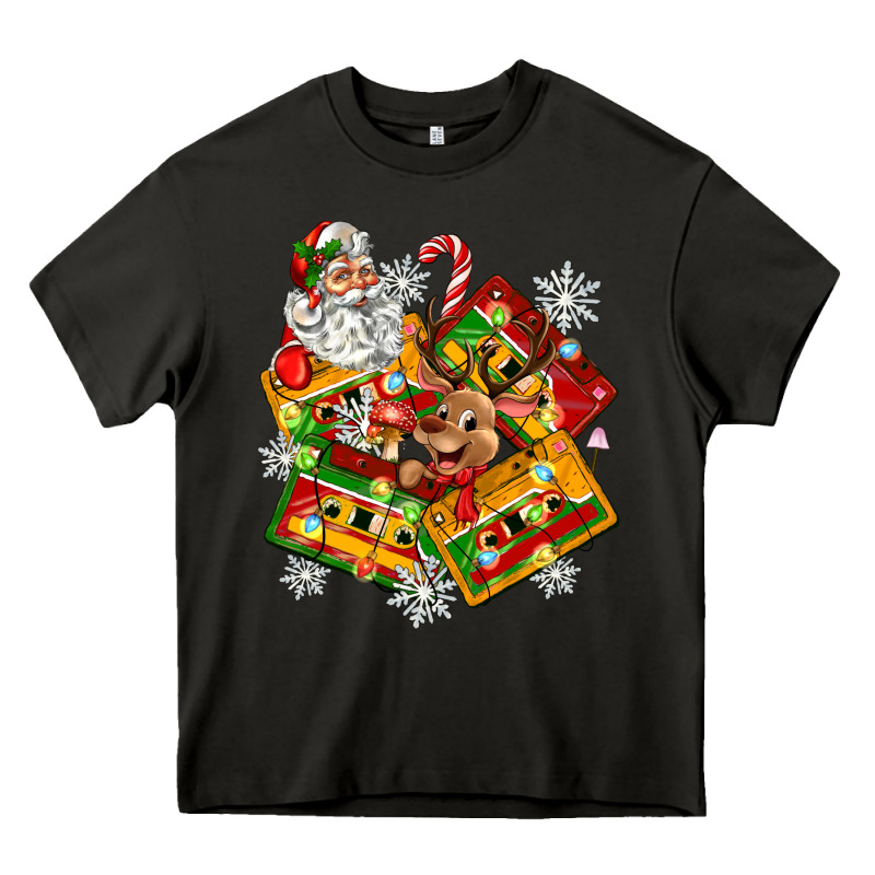 Christmas Cassette Tapes Heavy Core Tee by Zillion Design Studio | Teevron