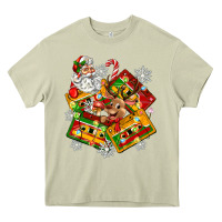 Mossy christmas cassette tapes Heavy Core Tee - Zillion Design Studio