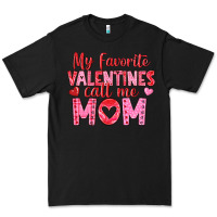 Black my favorite valentine call me mom Premium Tee - texasbilliewilder