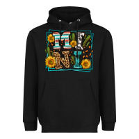 Black western leopard mini Heavyweight Hoodie - LillyAllenDesigns