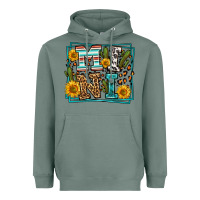 Sage western leopard mini Heavyweight Hoodie - LillyAllenDesigns