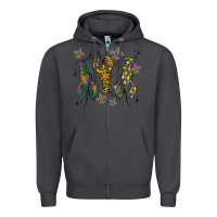 Smoke mardi gras crawfish Zipper Hoodie - MaliasSmallBusiness
