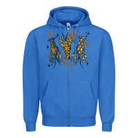 True Royal mardi gras crawfish Zipper Hoodie - MaliasSmallBusiness