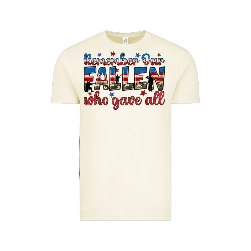 Remember Our Fallen Who Gave All Vintage Tee by JahusDesignShop | Teevron