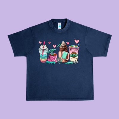 Nurse  Coffee Cup Urban Heavy Tee Designed By Adodesignshop