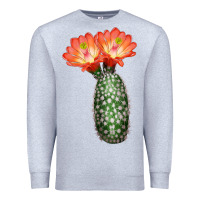 Heather Grey King Cup Cactus Premium Sweatshirt - LillyAllenDesigns