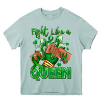 Green Ribbon Liver Cancer Afro Girl Sneakers Heavy Core Tee | Teevron