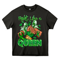 Asphalt green ribbon liver cancer afro girl sneakers Heavy Core Tee - RanaPortraitStore