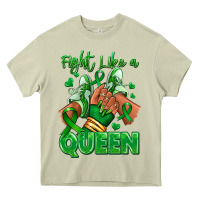 Mossy green ribbon liver cancer afro girl sneakers Heavy Core Tee - RanaPortraitStore