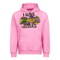 Fuchsia Pink i have boundary issues Urban Hoodie - CowGirlArtShop