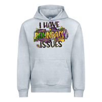 Heather Grey i have boundary issues Urban Hoodie - CowGirlArtShop