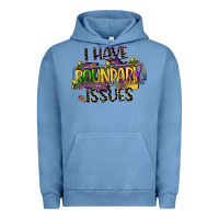 Pigment Pebble Blue i have boundary issues Urban Hoodie - CowGirlArtShop