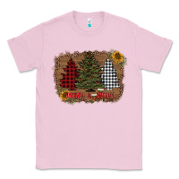 Bubblegum Pink merry and bright with tree's Classic Tee - AdoDesignShop