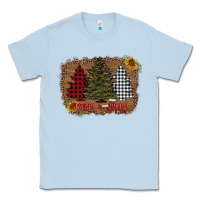 Dusty Blue merry and bright with tree's Classic Tee - AdoDesignShop