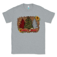Heather Grey merry and bright with tree's Classic Tee - AdoDesignShop