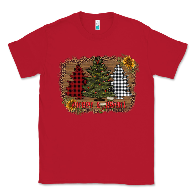 Merry And Bright With Tree's Classic Tee by AdoDesignShop | Teevron