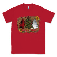 Red merry and bright with tree's Classic Tee - AdoDesignShop