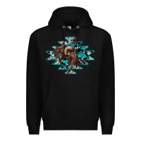 Black western cowboy Premium Hoodie - RanaPortraitStore