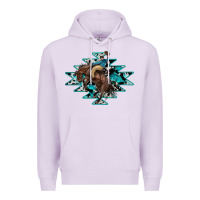 Lilac western cowboy Premium Hoodie - RanaPortraitStore