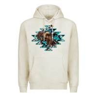 Oatmeal Heather western cowboy Premium Hoodie - RanaPortraitStore