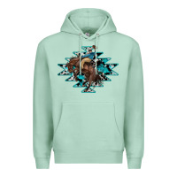Seafoam western cowboy Premium Hoodie - RanaPortraitStore