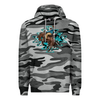 Slate Camo western cowboy Premium Hoodie - RanaPortraitStore