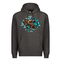 Smoke western cowboy Premium Hoodie - RanaPortraitStore