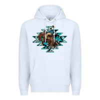 White western cowboy Premium Hoodie - RanaPortraitStore