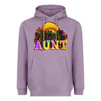Lavender softball aunt Heavyweight Hoodie - LillyAllenDesigns