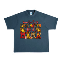 Midnight Navy somebody's loud mouth softball mama Urban Heavy Tee - Jasminsmagicworld