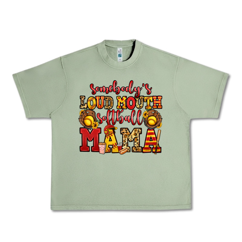 Somebody's Loud Mouth Softball Mama Urban Heavy Tee by Jasminsmagicworld | Teevron