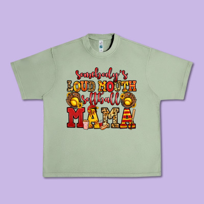 Somebody's Loud Mouth Softball Mama Urban Heavy Tee Designed By Jasminsmagicworld