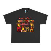 Pigment Black somebody's loud mouth softball mama Urban Heavy Tee - Jasminsmagicworld