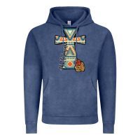 Vintage Denim halleluljah aztec cross Vintage Hoodie - JahusDesignShop