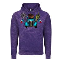 Cloud Purple texas truck Vintage Hoodie - CowhideDigitalArt