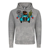 Cloud Rock texas truck Vintage Hoodie - CowhideDigitalArt