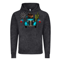 Vintage Black texas truck Vintage Hoodie - CowhideDigitalArt