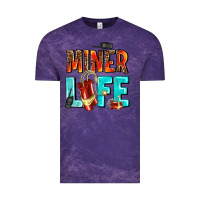 Cloud Purple miner life Vintage Tee - AdoDesignShop