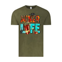 Vintage Olive miner life Vintage Tee - AdoDesignShop