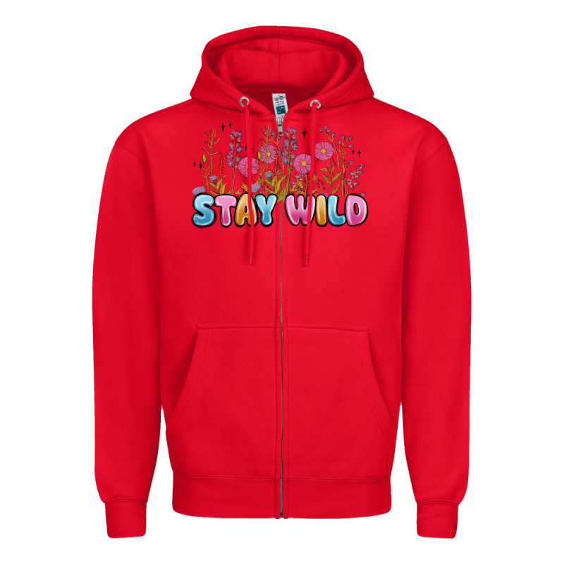 Stay Wild Zipper Hoodie by MaliasSmallBusiness | Teevron