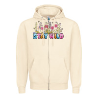 Sandshell stay wild Zipper Hoodie - MaliasSmallBusiness