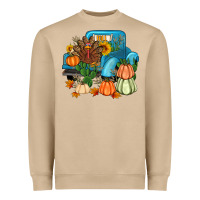 Thanksgiving Turkey Truck Heavyweight Sweatshirt | Teevron