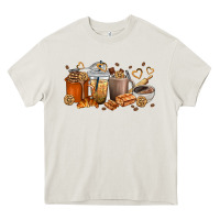 Cream cookie coffee cups Heavy Core Tee - texasbilliewilder