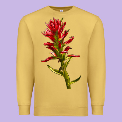 Indian Paintbrush Premium Sweatshirt Designed By Lillyallendesigns