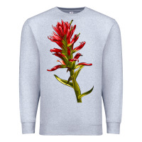 Heather Grey Indian Paintbrush Premium Sweatshirt - LillyAllenDesigns