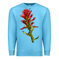 Ocean Blue Indian Paintbrush Premium Sweatshirt - LillyAllenDesigns